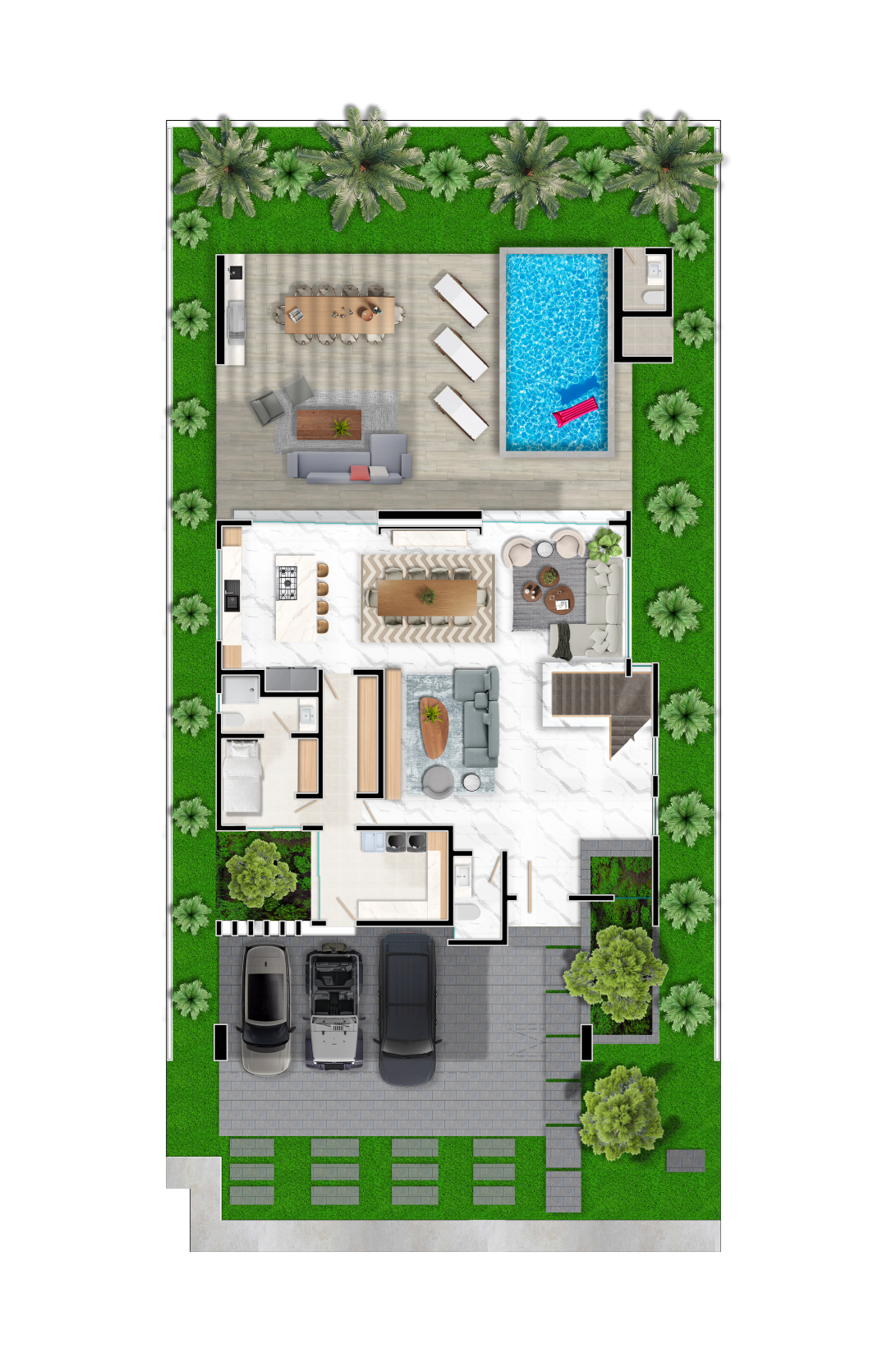 Planta Baja Paraiso House
